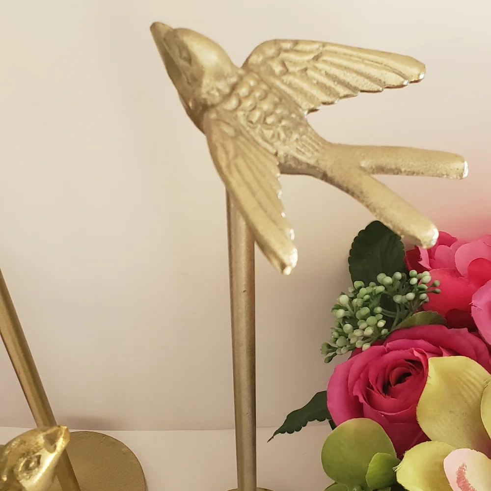 Pier 1 Gold Bird Sculpture - Large NWT